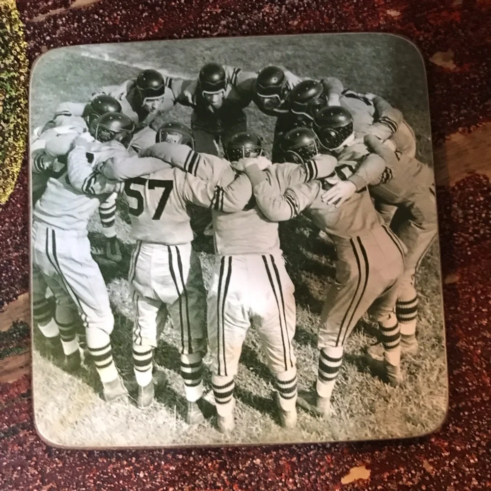 ▪️VINTAGE Pottery Barn Football Coasters